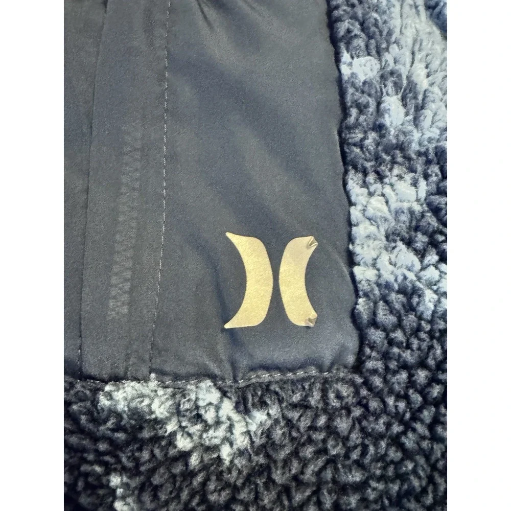 Hurley Boys‎ Sherpa Quarter Zip Pullover blue camo Size Small 6-7